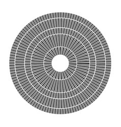 Abstract Geometric Circle With Dashed Lines