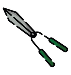 Gardening Grass Shears On A White Background