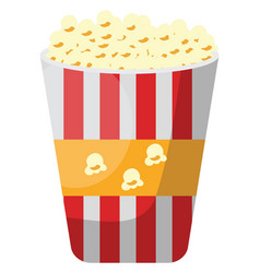 Popcorn Bucket On A White Background