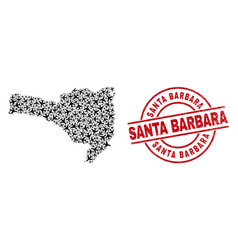 Santa Barbara Scratched Badge And Catarina