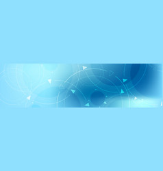 Abstract Blue Minimal Technology Banner Design