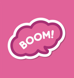 Boom Speech Bubble Explosion Sound Effect Icon