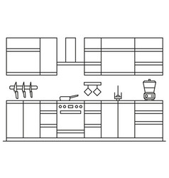 Kitchen Layout Banner Or Flyer Concept