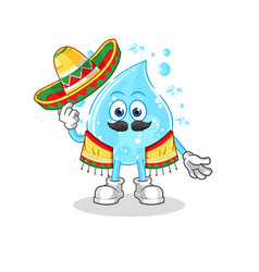 Soda Water Mexican Culture And Flag Cartoon Mascot