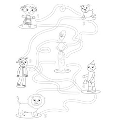 Wizard Of Oz Coloring Maze Game Help Dorothy