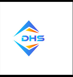 Dhs Abstract Technology Logo Design On White