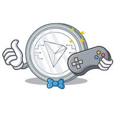 Gamer Tron Coin Character Cartoon