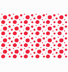 Hand Drawn Red Polka Dot Design