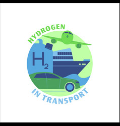 Hydrogen In Transport Icon Editable