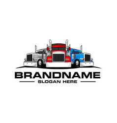 Truck logo template Royalty Free Vector Image - VectorStock