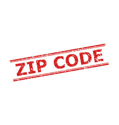 Zip Code Stamp Seal With Corroded Texture