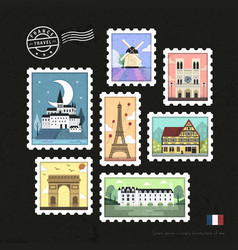 French Attraction Stamps