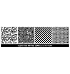 White Black Circle Seamless Pattern