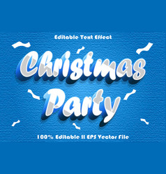 Christmas Party Editable Text Effect