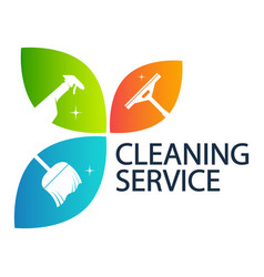 Cleaning Service Sign With Tool