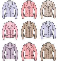 Set Of Womans Business Suit Jackets