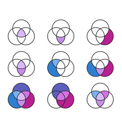 Venn Diagram Circles Chart Infographic