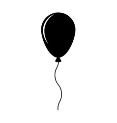 Balloon Black Icon On White Background