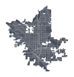 Fresno Map Detailed Map City Poster