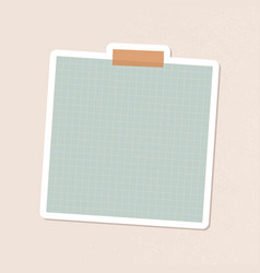 Sage Green Grid Notepaper Journal Sticker