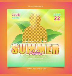 Summer Vibes Retro Flyer Template