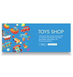 Toys Shop Banner Design For Online Shoping