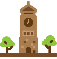 Watch Tower City Flat Icon