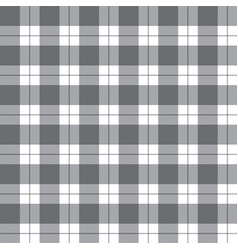 Black White Grey Simple Scott Plaid Tartan