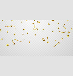 Golden Confetti Background For Festival Decoration