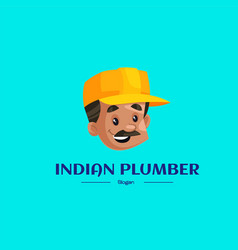 Indian Plumber Mascot Logo