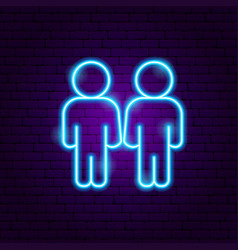 Gay Two Men Neon Sign