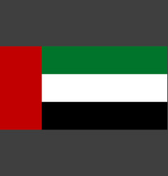 National Flag Of Islamic United Arab Emirates Uae