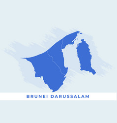 National Map Of Brunei Darussalam