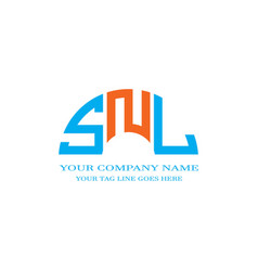 Snl Letter Logo Creative Design With Graphic