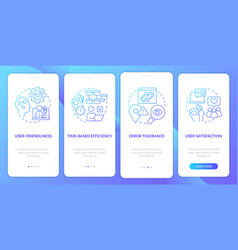 User Experience Metrics Blue Gradient Onboarding