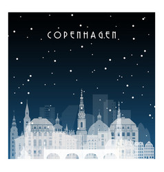 Winter Night In Copenhagen Night City