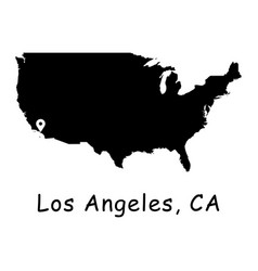 1274 Los Angeles Ca On Usa Map