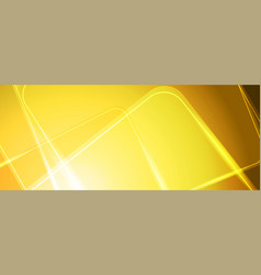 Abstract Bright Yellow Shiny Geometric Tech