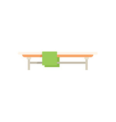 Locker Room Bench Icon Flat School Sport