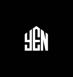 Yen Letter Logo Design On Black Background