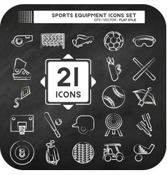 Icon Set Sports Equipment Related To Sports