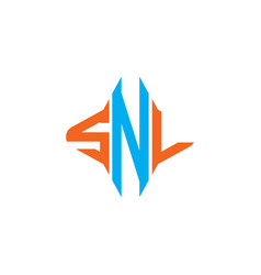 Snl Letter Logo Creative Design With Graphic