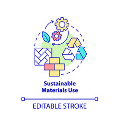 Sustainable Materials Use Concept Icon