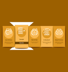 Dementia Brain Disease Onboarding Elements Icons