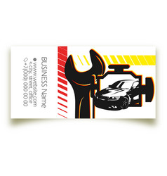 Diagnostics Repair And Auto Service Business Card