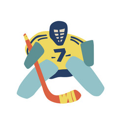 Ice Hockey Goalie Hockey Goalkeeper Simple