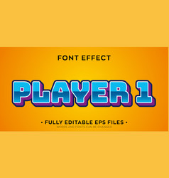 Editable Player One Console Game Text Effect