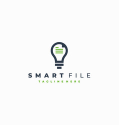 Smart File Logo In Modern Line Style