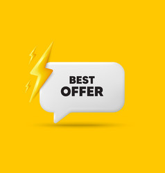 Best Offer Tag Special Price Sale Sign 3d Speech