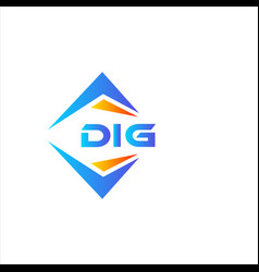 Dig Abstract Technology Logo Design On White